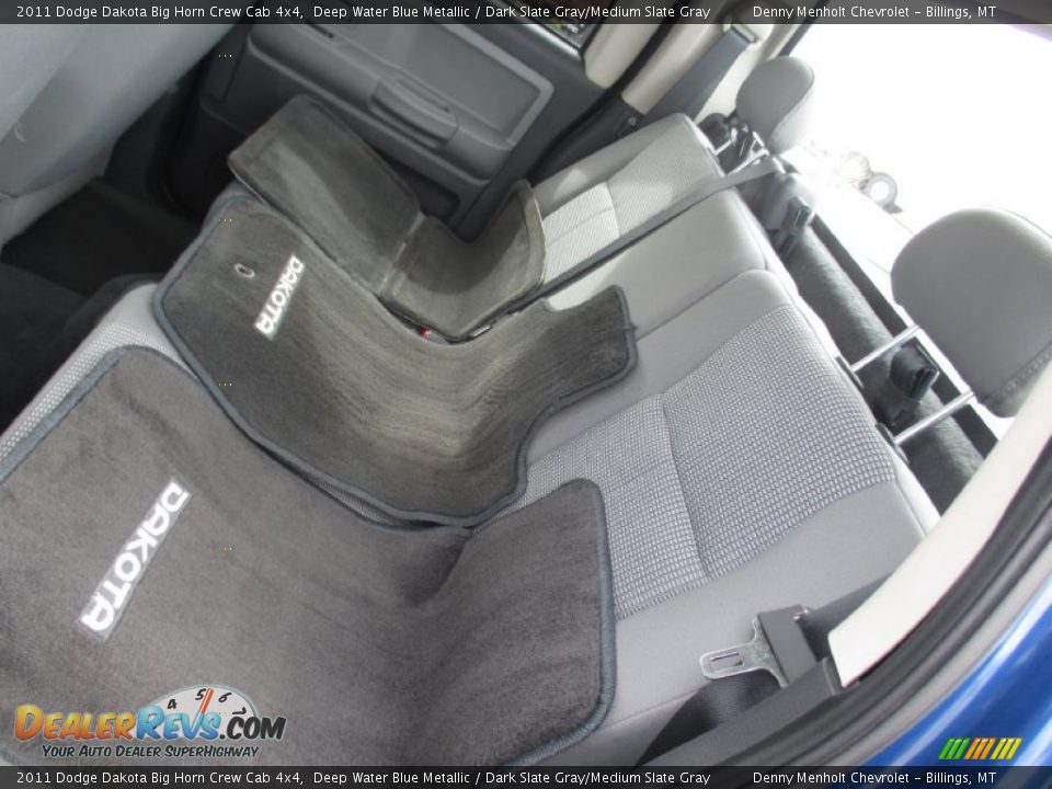 2011 Dodge Dakota Big Horn Crew Cab 4x4 Deep Water Blue Metallic / Dark Slate Gray/Medium Slate Gray Photo #9