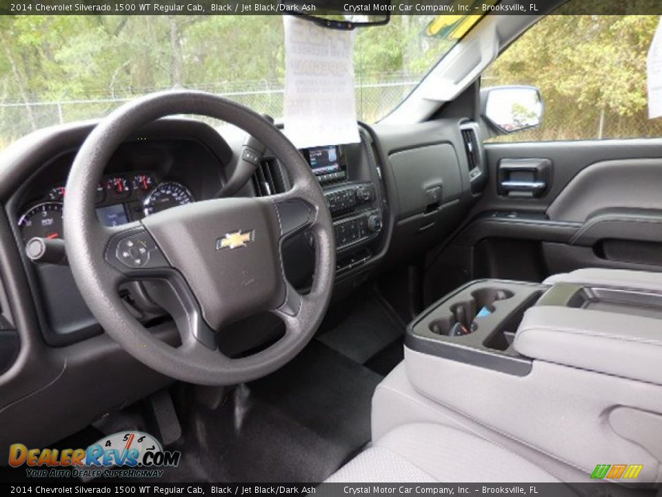 2014 Chevrolet Silverado 1500 WT Regular Cab Black / Jet Black/Dark Ash Photo #5