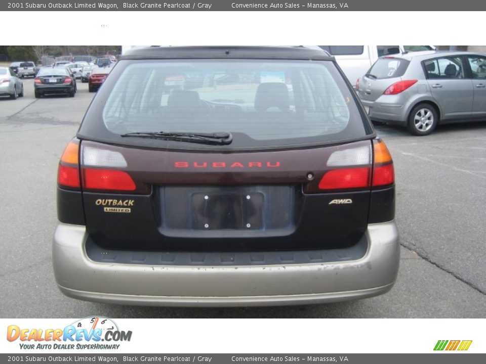 2001 Subaru Outback Limited Wagon Black Granite Pearlcoat / Gray Photo #5