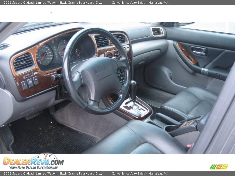 Gray Interior - 2001 Subaru Outback Limited Wagon Photo #7