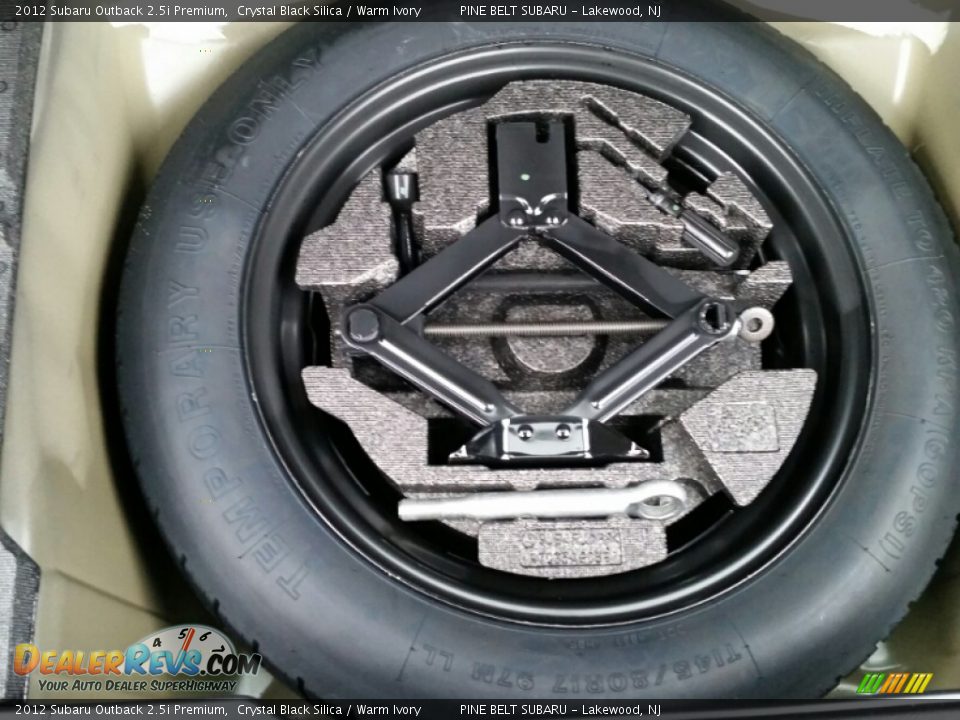 2012 Subaru Outback 2.5i Premium Crystal Black Silica / Warm Ivory Photo #10