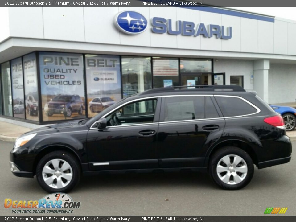 2012 Subaru Outback 2.5i Premium Crystal Black Silica / Warm Ivory Photo #12
