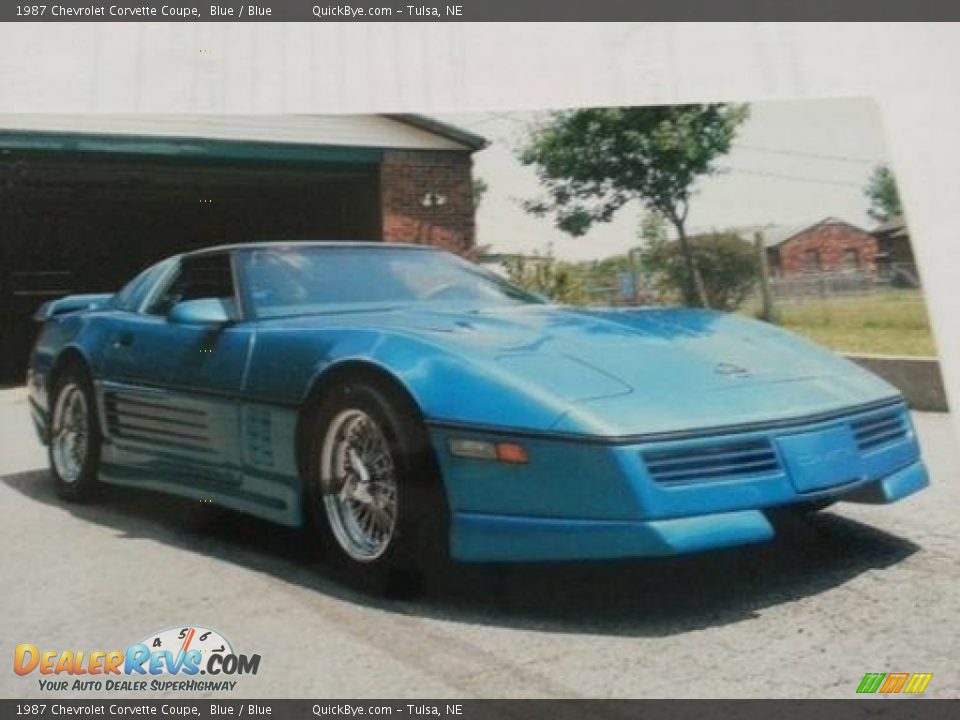 1987 Chevrolet Corvette Coupe Blue / Blue Photo #1