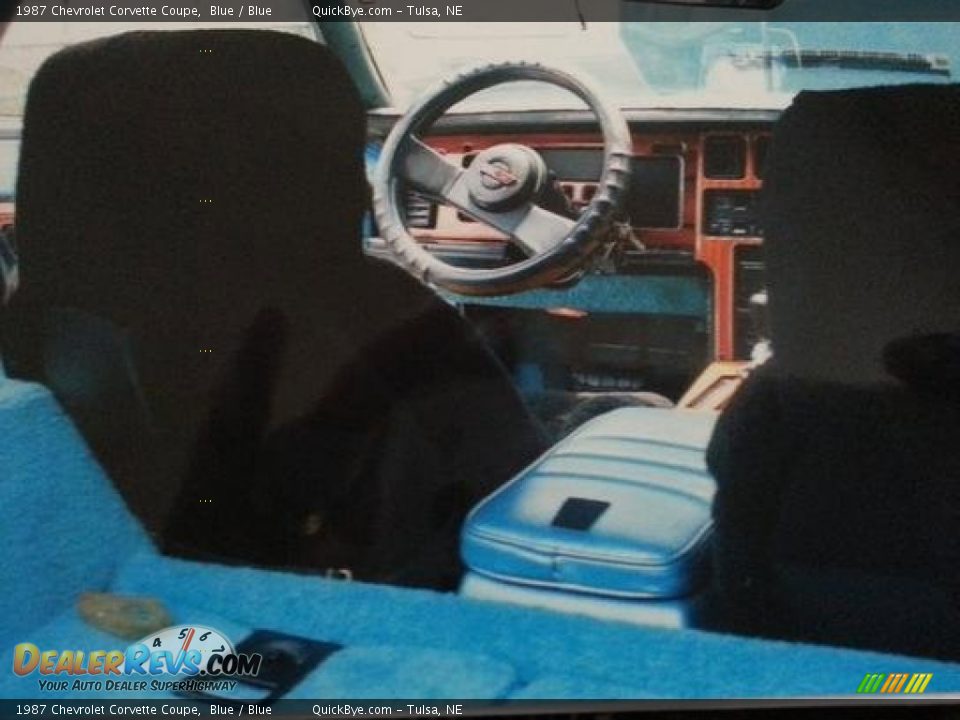 1987 Chevrolet Corvette Coupe Blue / Blue Photo #5