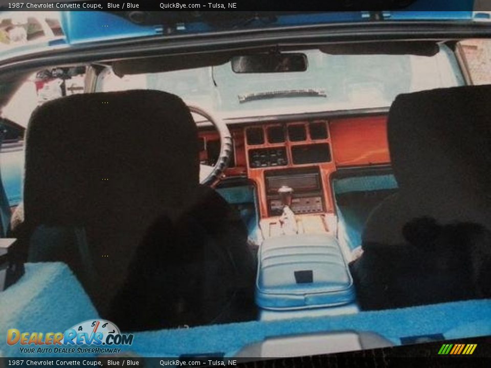 1987 Chevrolet Corvette Coupe Blue / Blue Photo #6