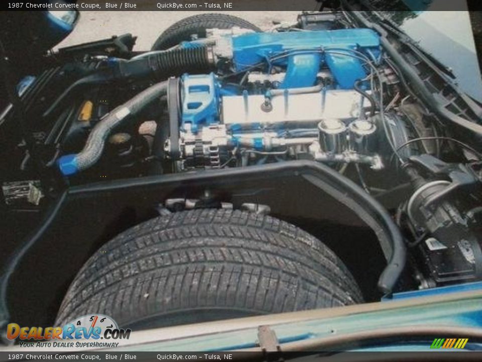 1987 Chevrolet Corvette Coupe Blue / Blue Photo #7
