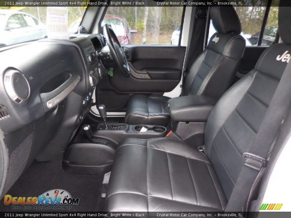 Black Interior - 2011 Jeep Wrangler Unlimited Sport 4x4 Right Hand Drive Photo #4
