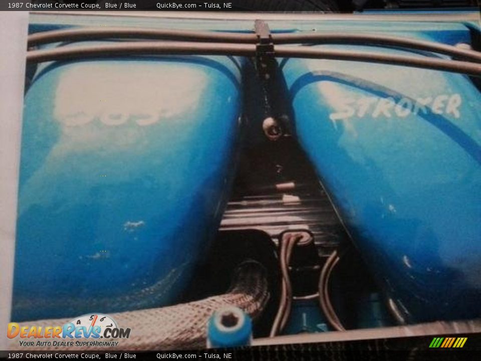 1987 Chevrolet Corvette Coupe Blue / Blue Photo #9