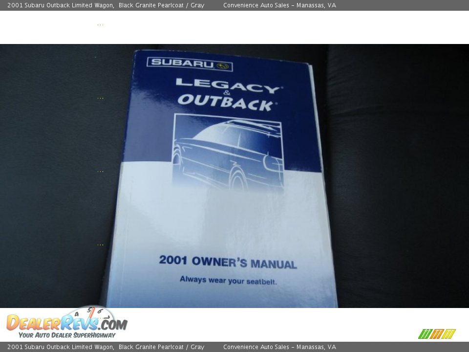 2001 Subaru Outback Limited Wagon Black Granite Pearlcoat / Gray Photo #29
