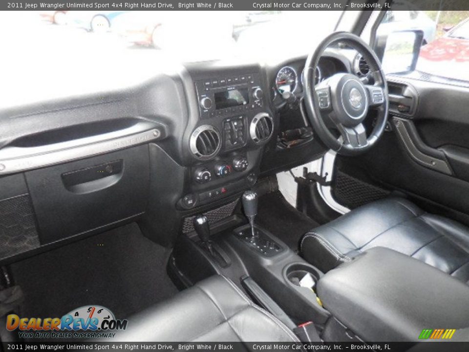 2011 Jeep Wrangler Unlimited Sport 4x4 Right Hand Drive Bright White / Black Photo #12