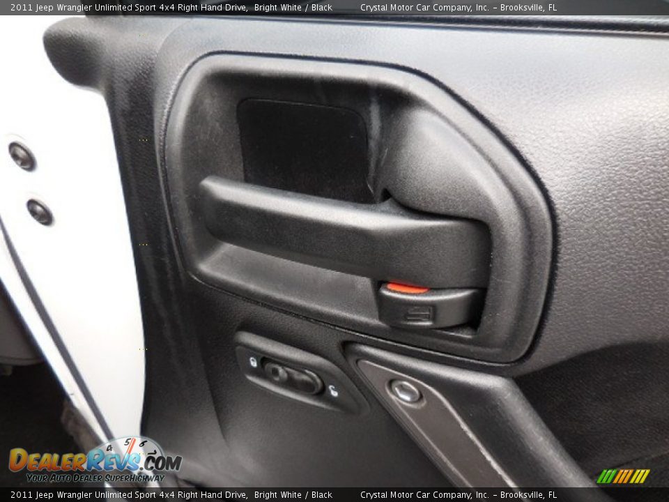 2011 Jeep Wrangler Unlimited Sport 4x4 Right Hand Drive Bright White / Black Photo #18