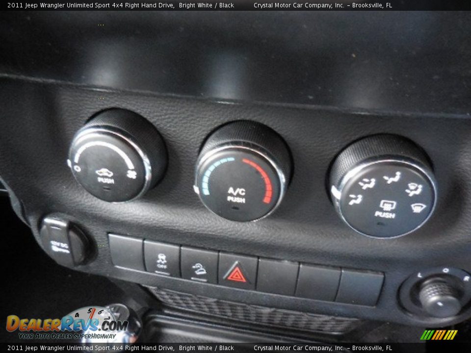 2011 Jeep Wrangler Unlimited Sport 4x4 Right Hand Drive Bright White / Black Photo #21