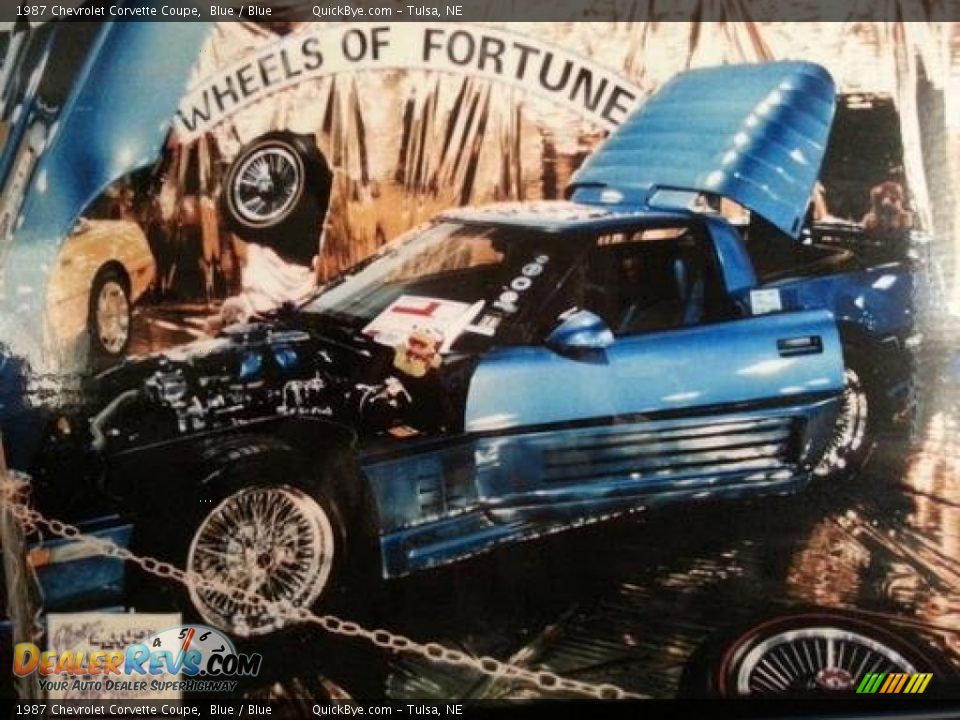 1987 Chevrolet Corvette Coupe Blue / Blue Photo #18