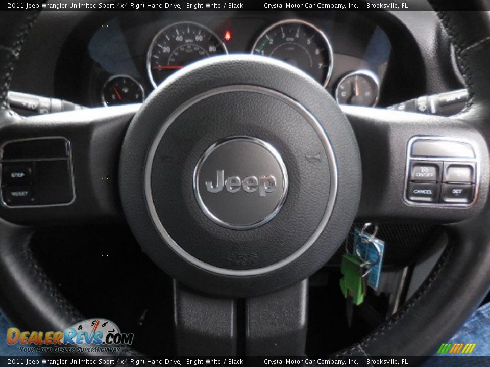 2011 Jeep Wrangler Unlimited Sport 4x4 Right Hand Drive Bright White / Black Photo #23