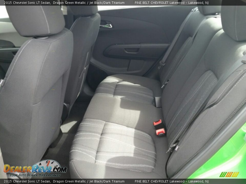 2015 Chevrolet Sonic LT Sedan Dragon Green Metallic / Jet Black/Dark Titanium Photo #6