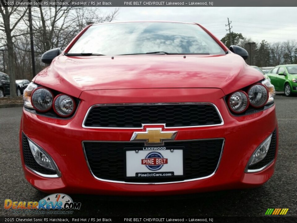 2015 Chevrolet Sonic RS Hatchback Red Hot / RS Jet Black Photo #2