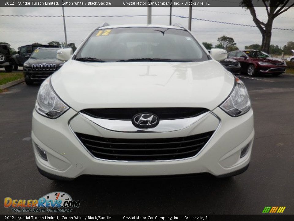 2012 Hyundai Tucson Limited Cotton White / Black/Saddle Photo #14