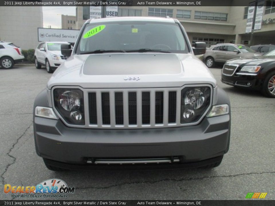 2011 Jeep Liberty Renegade 4x4 Bright Silver Metallic / Dark Slate Gray Photo #9