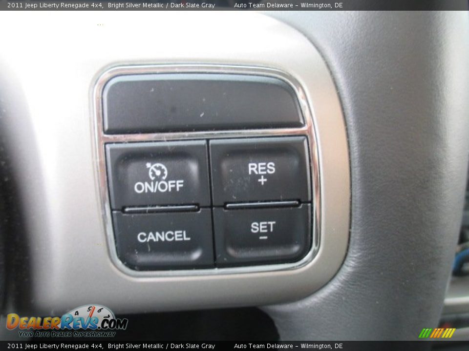 2011 Jeep Liberty Renegade 4x4 Bright Silver Metallic / Dark Slate Gray Photo #36