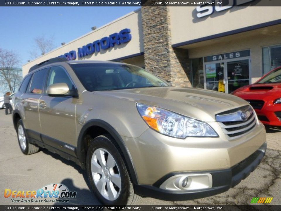 2010 Subaru Outback 2.5i Premium Wagon Harvest Gold Metallic / Warm Ivory Photo #1