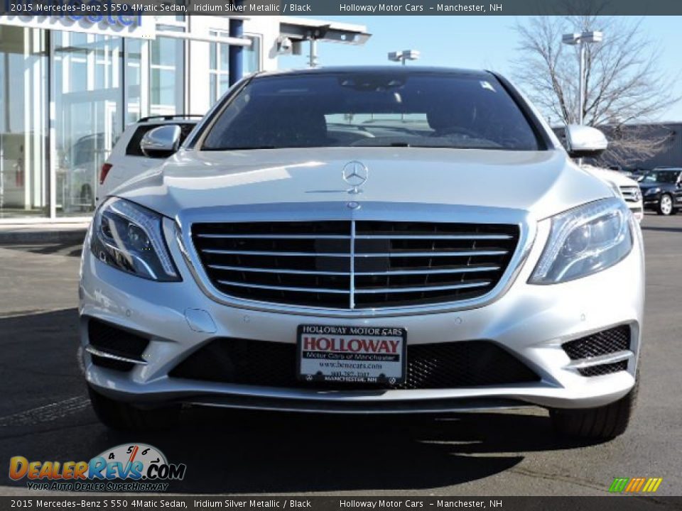 2015 Mercedes-Benz S 550 4Matic Sedan Iridium Silver Metallic / Black Photo #2