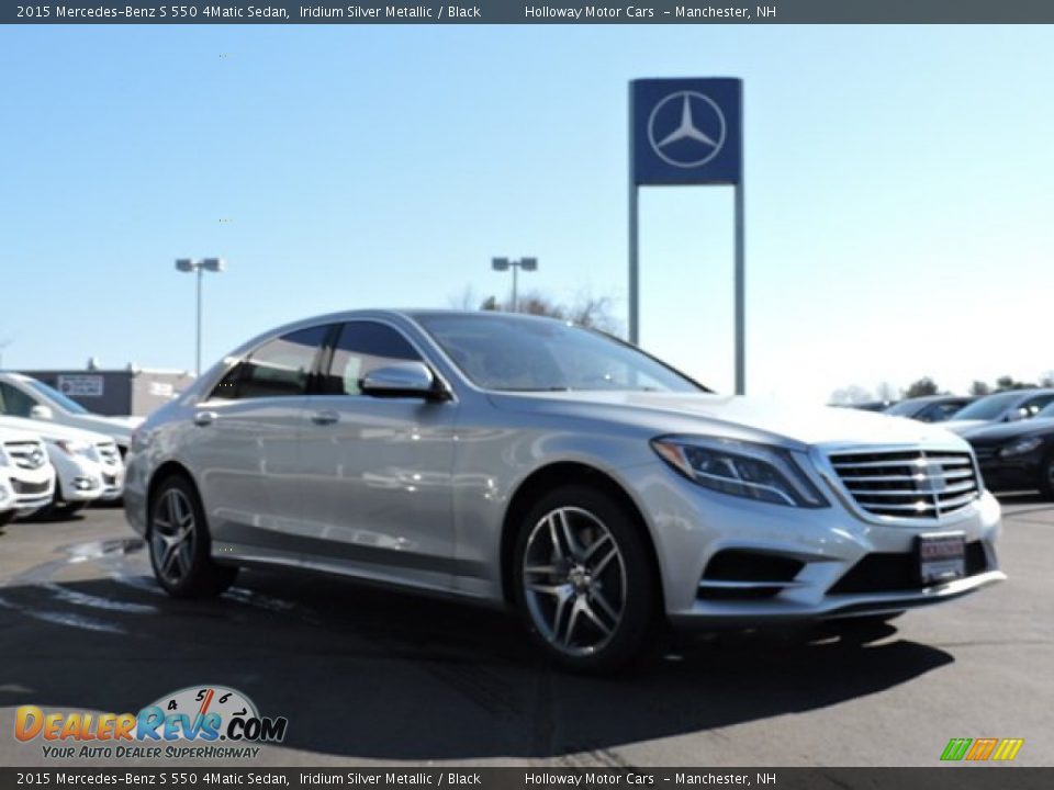 2015 Mercedes-Benz S 550 4Matic Sedan Iridium Silver Metallic / Black Photo #3