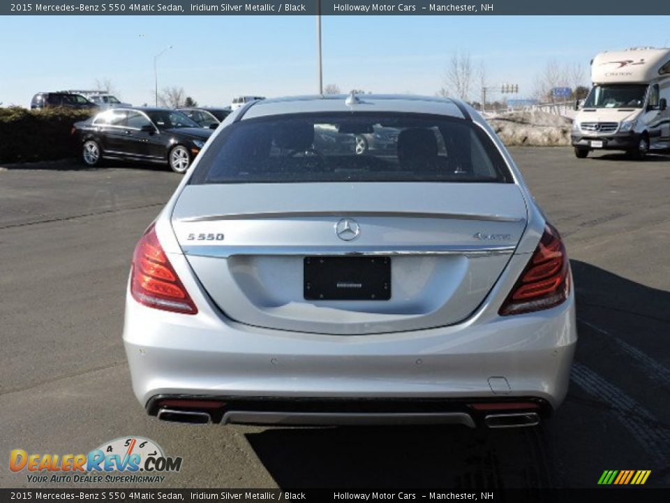 2015 Mercedes-Benz S 550 4Matic Sedan Iridium Silver Metallic / Black Photo #4