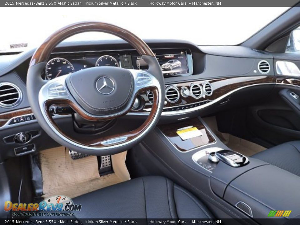 2015 Mercedes-Benz S 550 4Matic Sedan Iridium Silver Metallic / Black Photo #9
