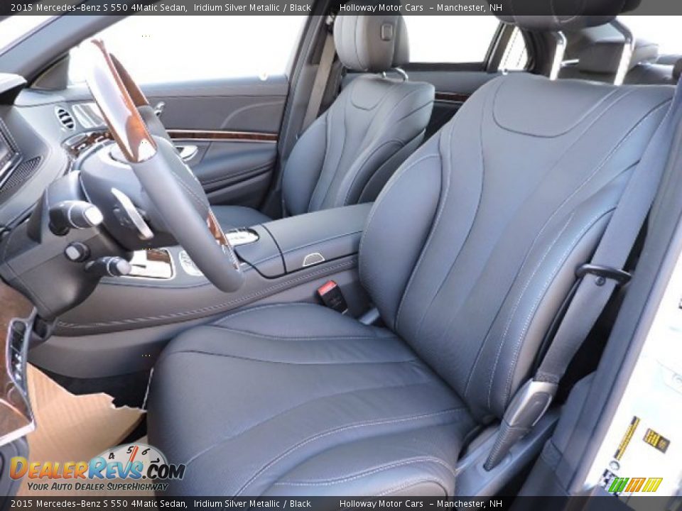 2015 Mercedes-Benz S 550 4Matic Sedan Iridium Silver Metallic / Black Photo #12