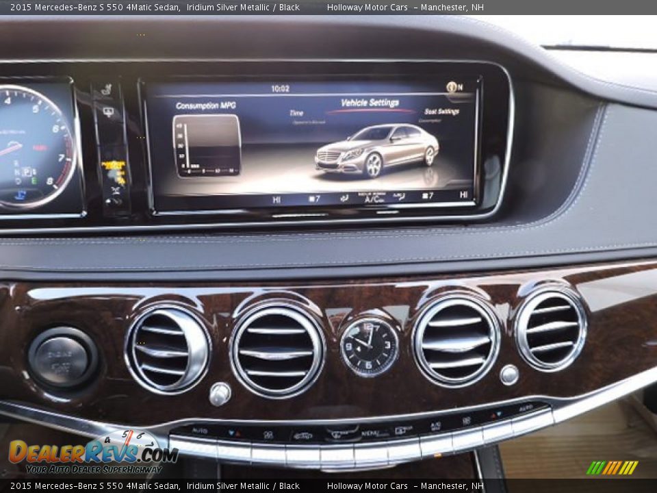 2015 Mercedes-Benz S 550 4Matic Sedan Iridium Silver Metallic / Black Photo #13