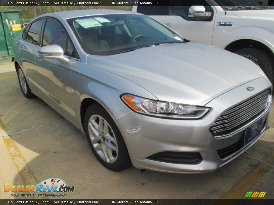 2015 Ford Fusion SE Ingot Silver Metallic / Charcoal Black Photo #1