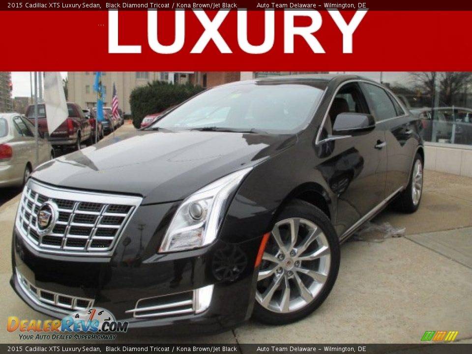 2015 Cadillac XTS Luxury Sedan Black Diamond Tricoat / Kona Brown/Jet Black Photo #1