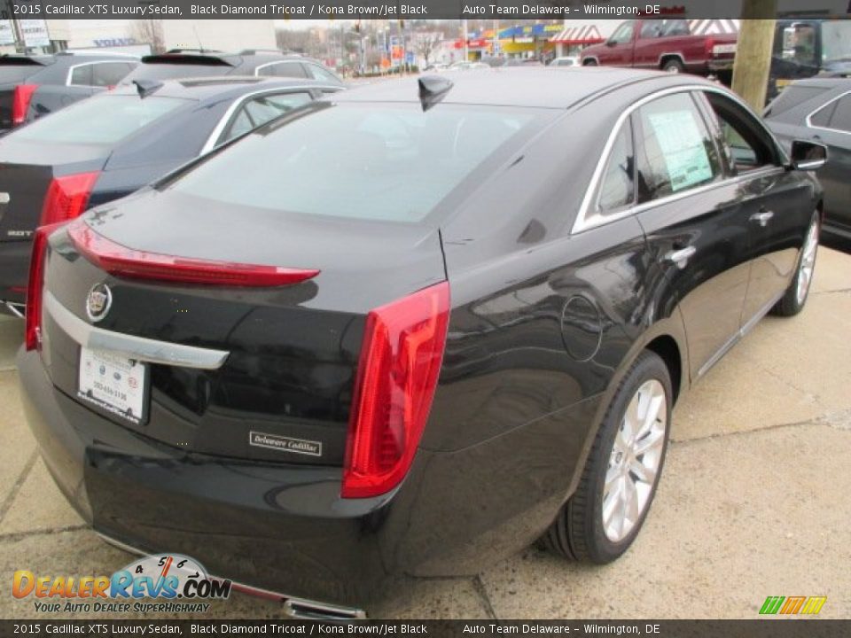2015 Cadillac XTS Luxury Sedan Black Diamond Tricoat / Kona Brown/Jet Black Photo #4