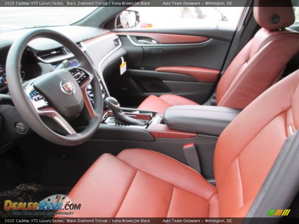 2015 Cadillac XTS Luxury Sedan Black Diamond Tricoat / Kona Brown/Jet Black Photo #6