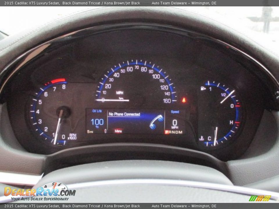 2015 Cadillac XTS Luxury Sedan Black Diamond Tricoat / Kona Brown/Jet Black Photo #9