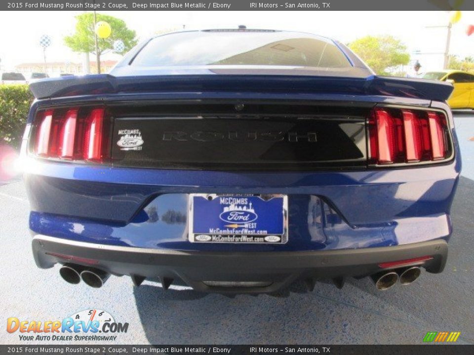 2015 Ford Mustang Roush Stage 2 Coupe Deep Impact Blue Metallic / Ebony Photo #18