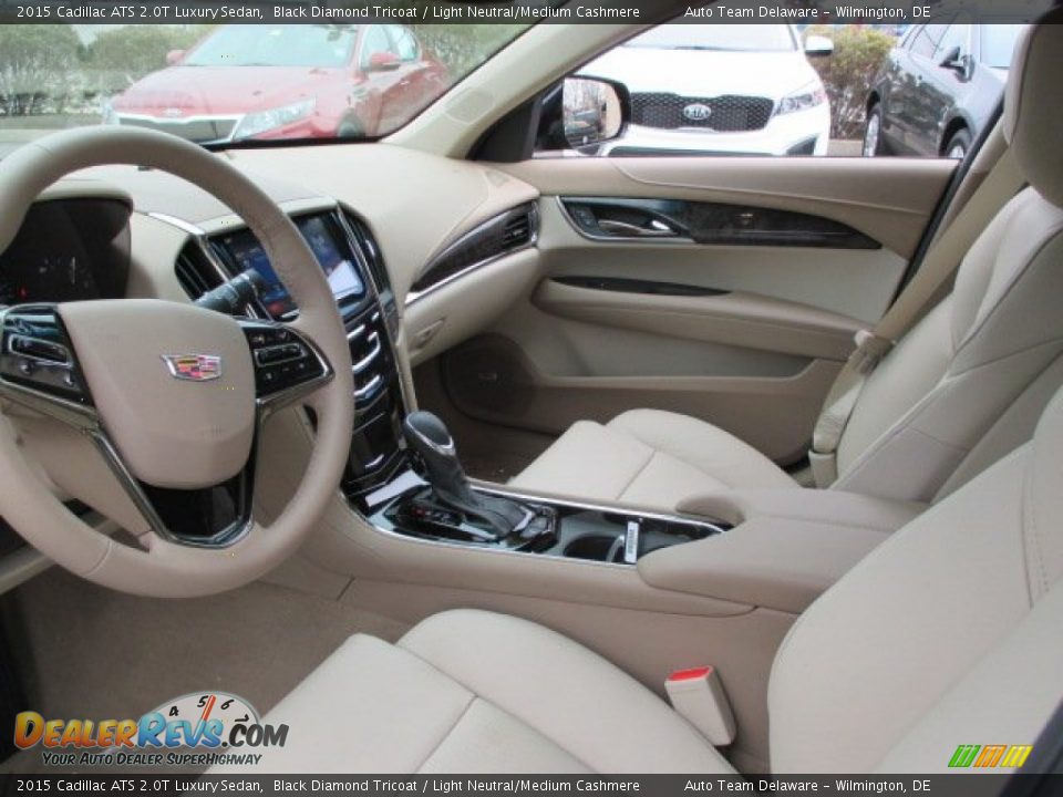 Light Neutral/Medium Cashmere Interior - 2015 Cadillac ATS 2.0T Luxury Sedan Photo #6
