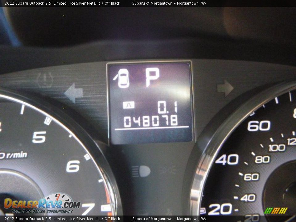 2012 Subaru Outback 2.5i Limited Ice Silver Metallic / Off Black Photo #18