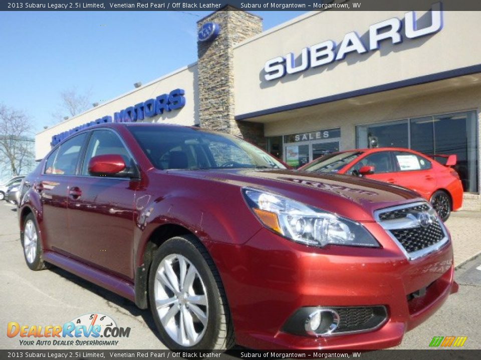 2013 Subaru Legacy 2.5i Limited Venetian Red Pearl / Off Black Leather Photo #1
