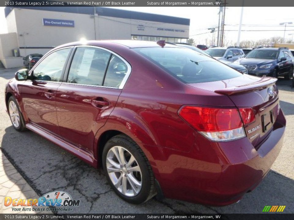 2013 Subaru Legacy 2.5i Limited Venetian Red Pearl / Off Black Leather Photo #4