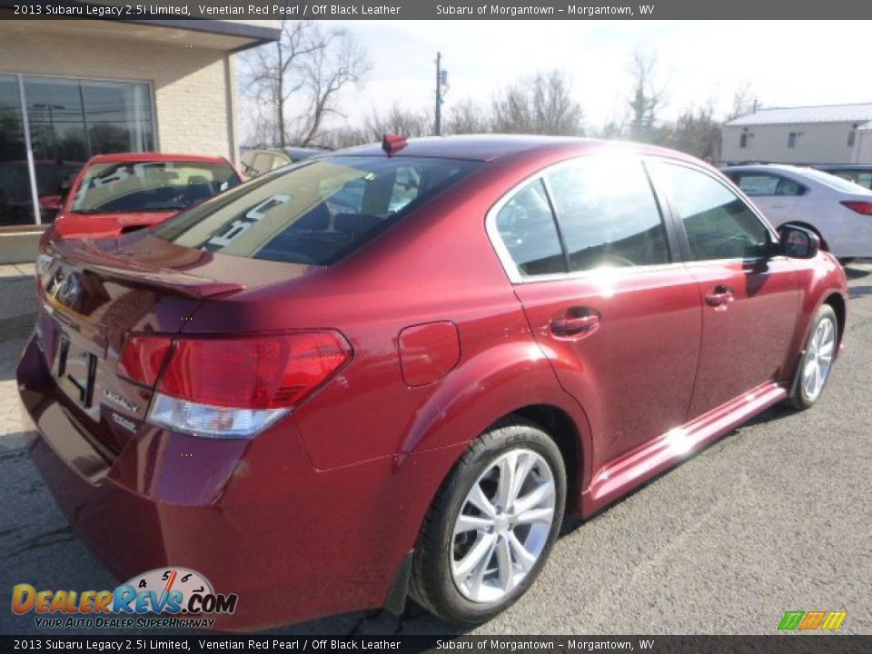 2013 Subaru Legacy 2.5i Limited Venetian Red Pearl / Off Black Leather Photo #6