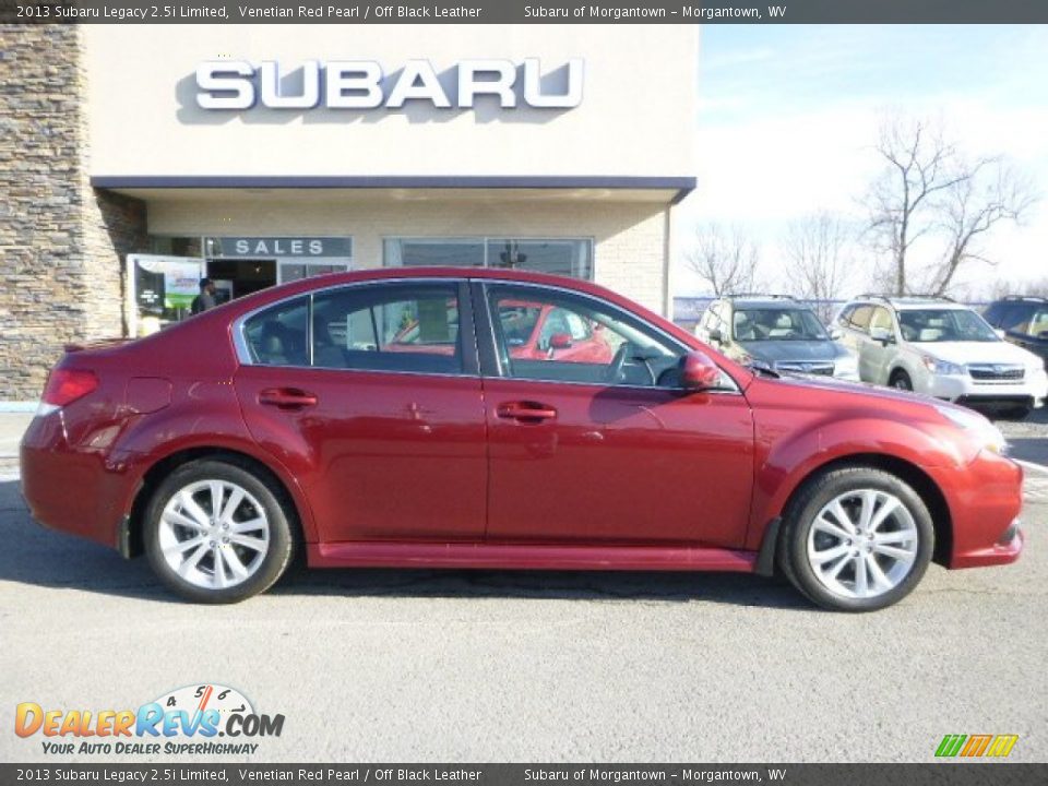 2013 Subaru Legacy 2.5i Limited Venetian Red Pearl / Off Black Leather Photo #7