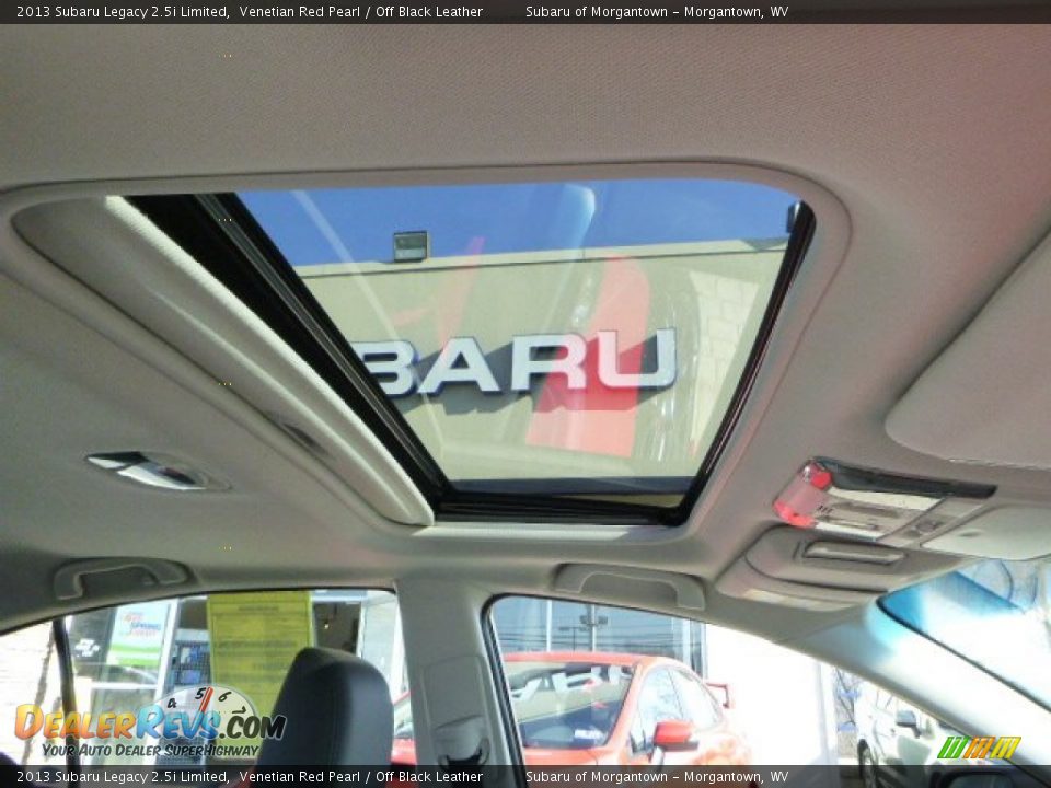 2013 Subaru Legacy 2.5i Limited Venetian Red Pearl / Off Black Leather Photo #10