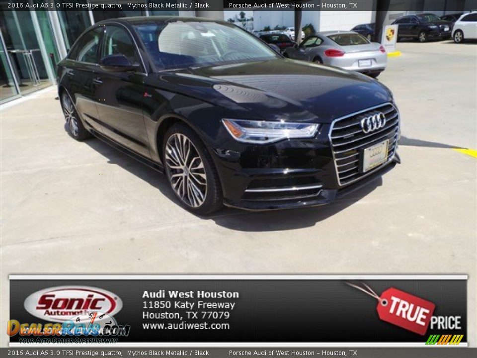 2016 Audi A6 3.0 TFSI Prestige quattro Mythos Black Metallic / Black Photo #1