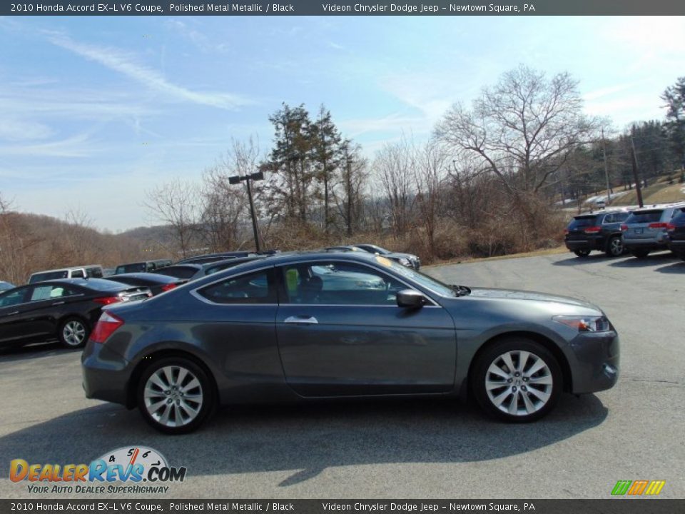 2010 Honda Accord EX-L V6 Coupe Polished Metal Metallic / Black Photo #2