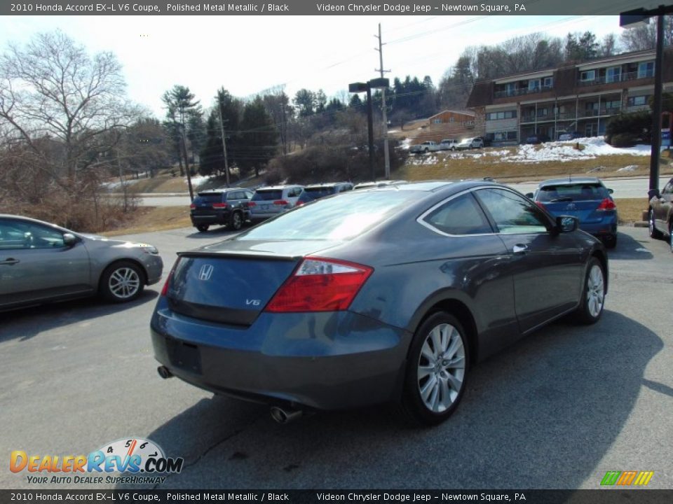2010 Honda Accord EX-L V6 Coupe Polished Metal Metallic / Black Photo #3
