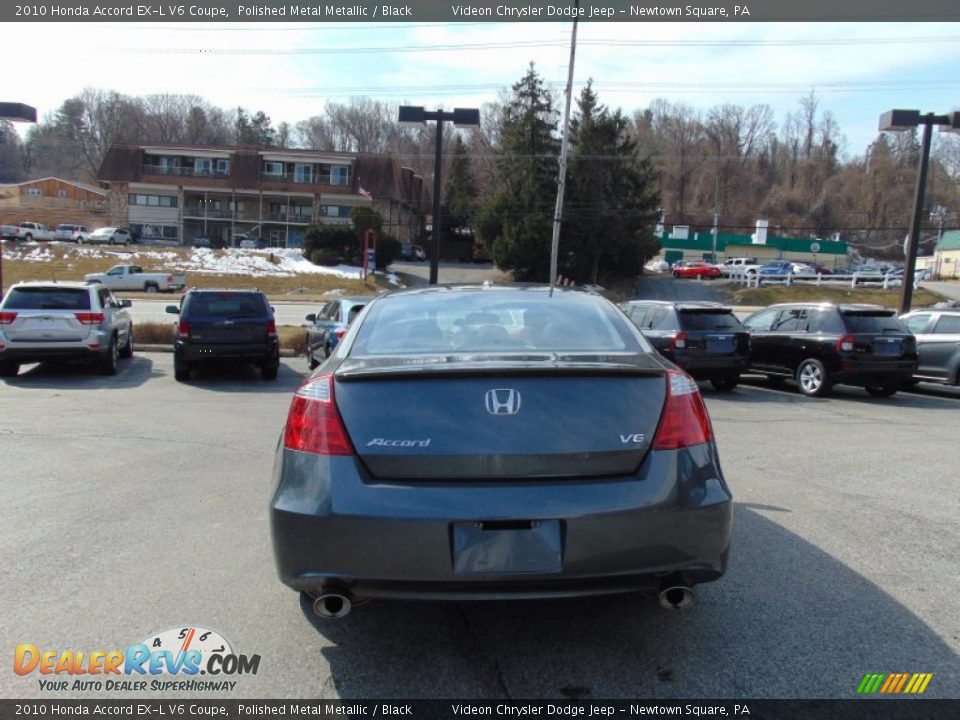 2010 Honda Accord EX-L V6 Coupe Polished Metal Metallic / Black Photo #4