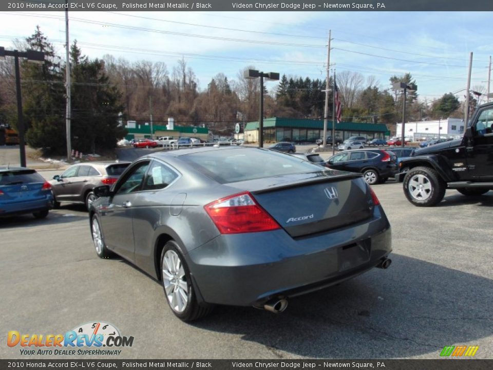 2010 Honda Accord EX-L V6 Coupe Polished Metal Metallic / Black Photo #5