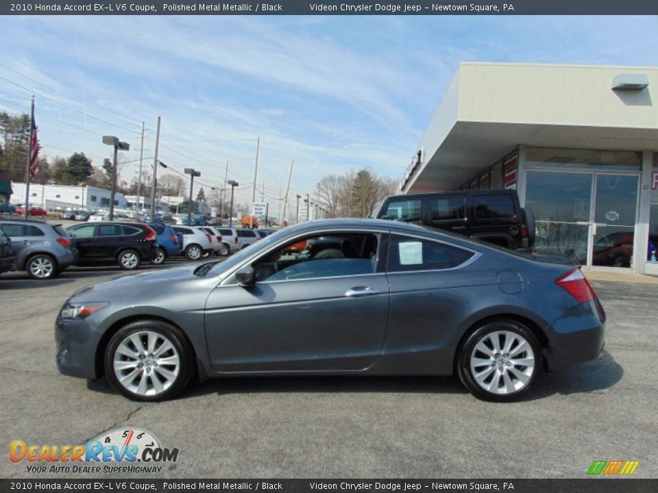 2010 Honda Accord EX-L V6 Coupe Polished Metal Metallic / Black Photo #6