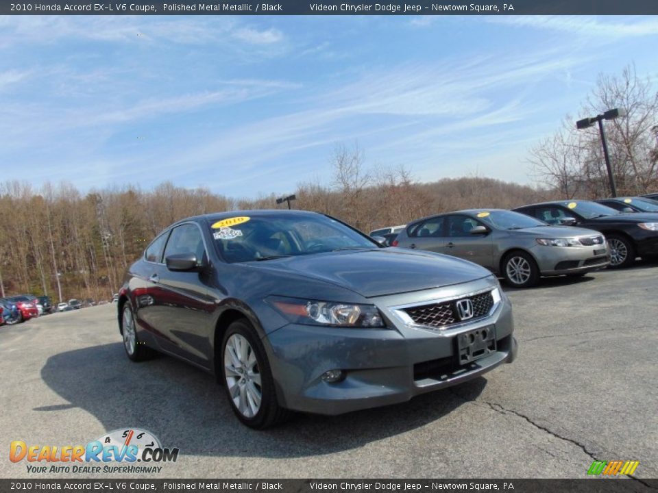 2010 Honda Accord EX-L V6 Coupe Polished Metal Metallic / Black Photo #9